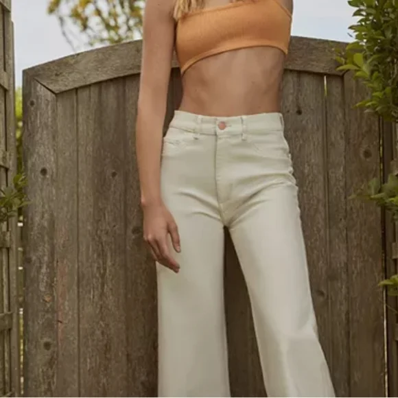 NWT DL1961 Hepburn Wide Leg High Rise Vintage 31" Plus Sizes (22W,20W) - Picture 2 of 6